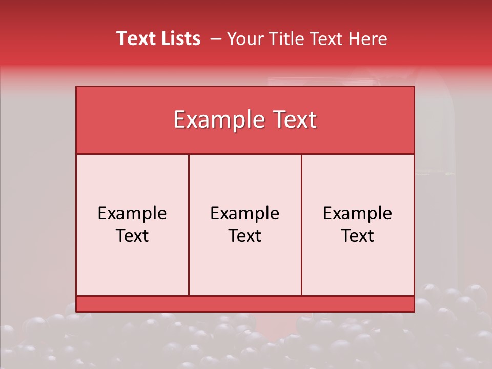 Drink Glass Food PowerPoint Template