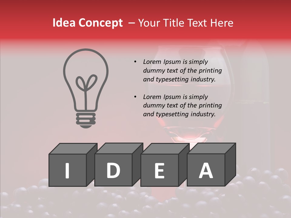 Drink Glass Food PowerPoint Template