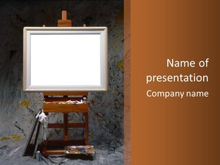 Paints Painter Brushes PowerPoint Template