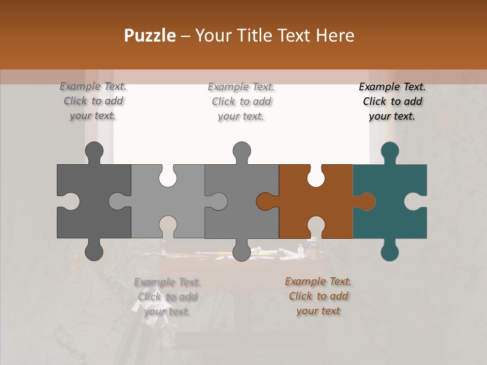 Paints Painter Brushes PowerPoint Template