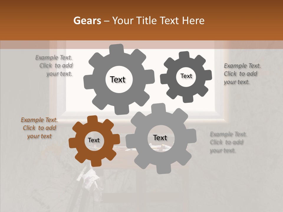 Paints Painter Brushes PowerPoint Template