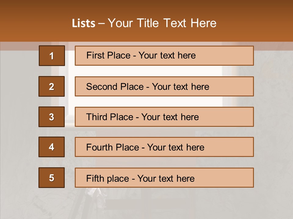 Paints Painter Brushes PowerPoint Template