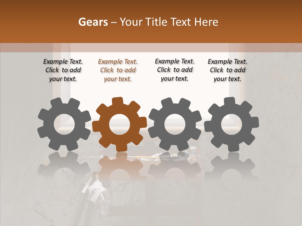 Paints Painter Brushes PowerPoint Template