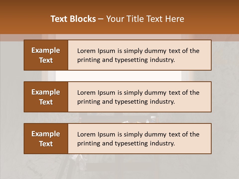 Paints Painter Brushes PowerPoint Template