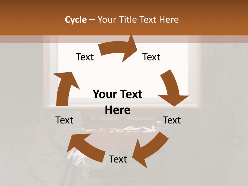 Paints Painter Brushes PowerPoint Template