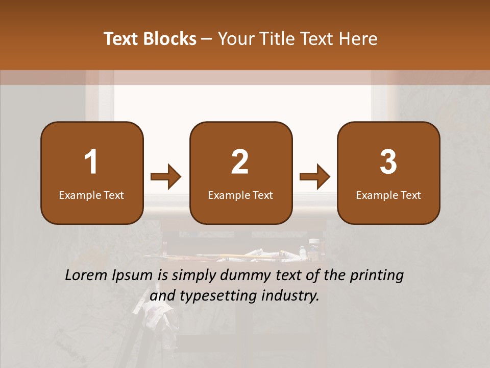 Paints Painter Brushes PowerPoint Template