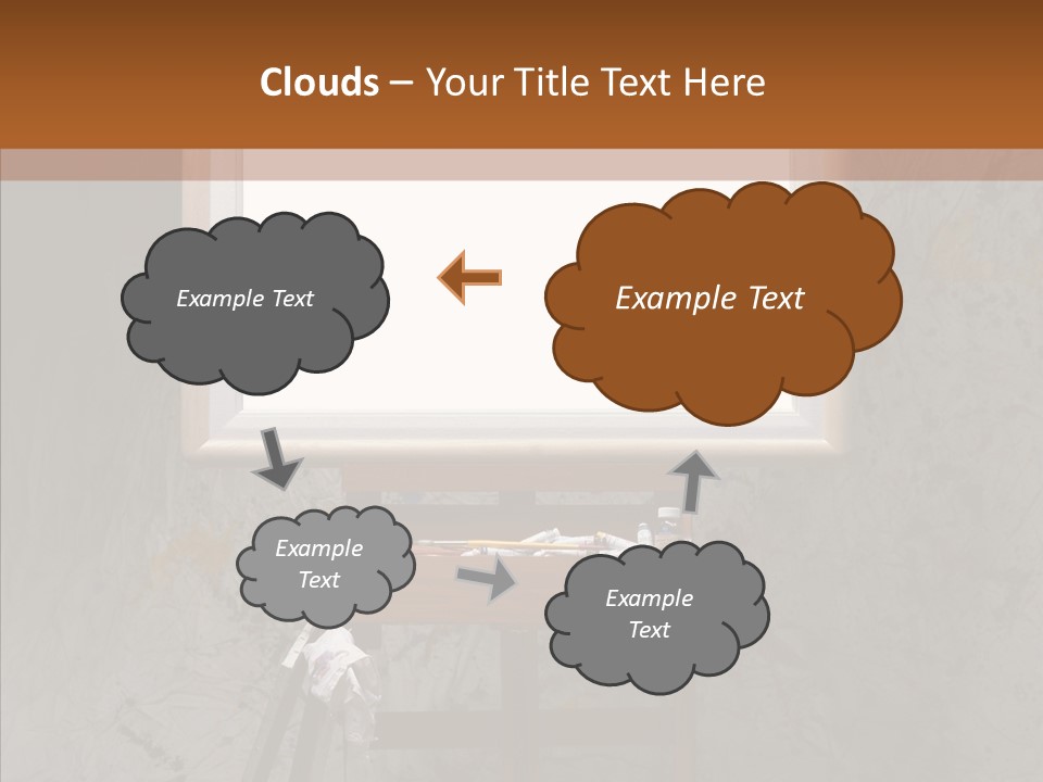 Paints Painter Brushes PowerPoint Template