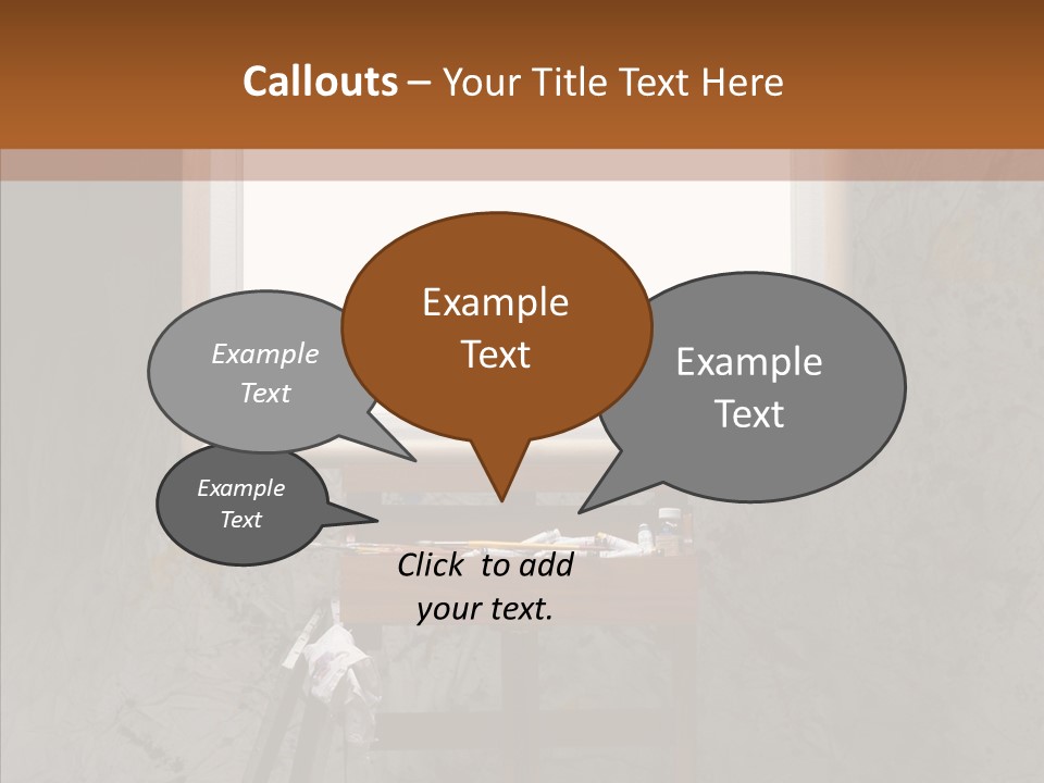 Paints Painter Brushes PowerPoint Template