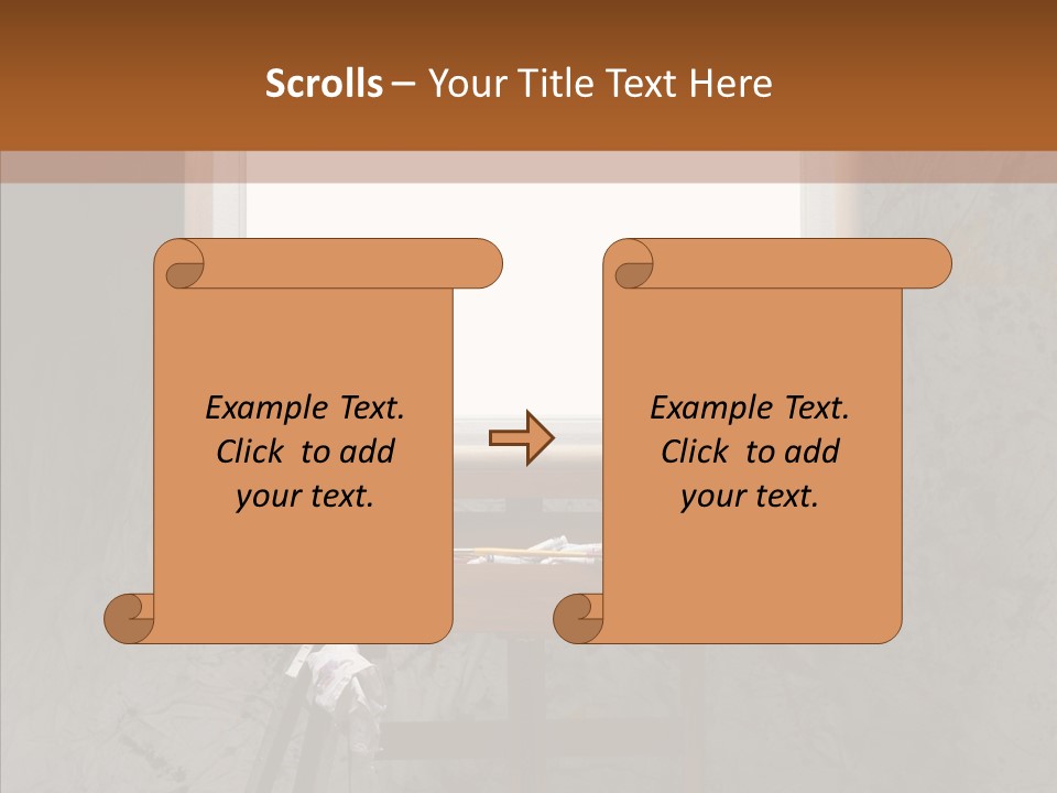 Paints Painter Brushes PowerPoint Template