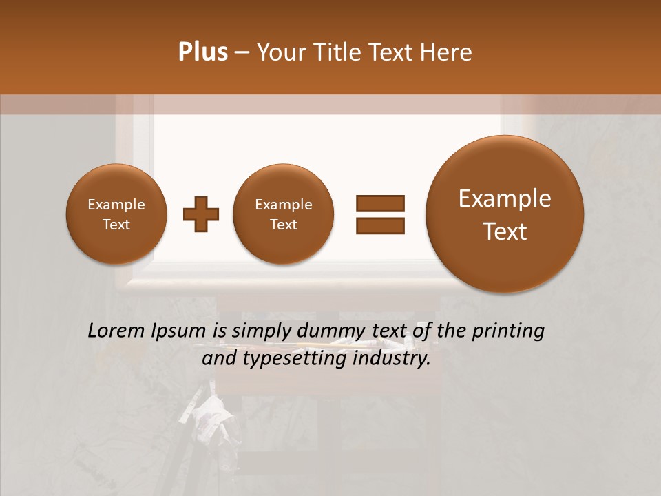 Paints Painter Brushes PowerPoint Template