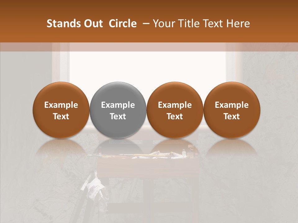 Paints Painter Brushes PowerPoint Template