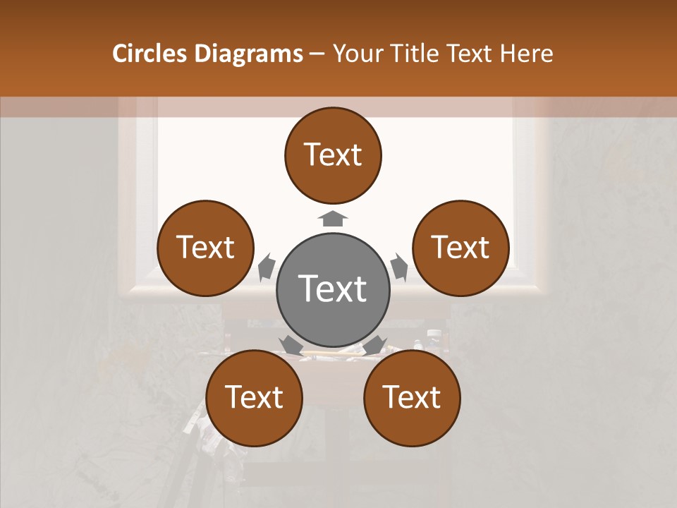 Paints Painter Brushes PowerPoint Template