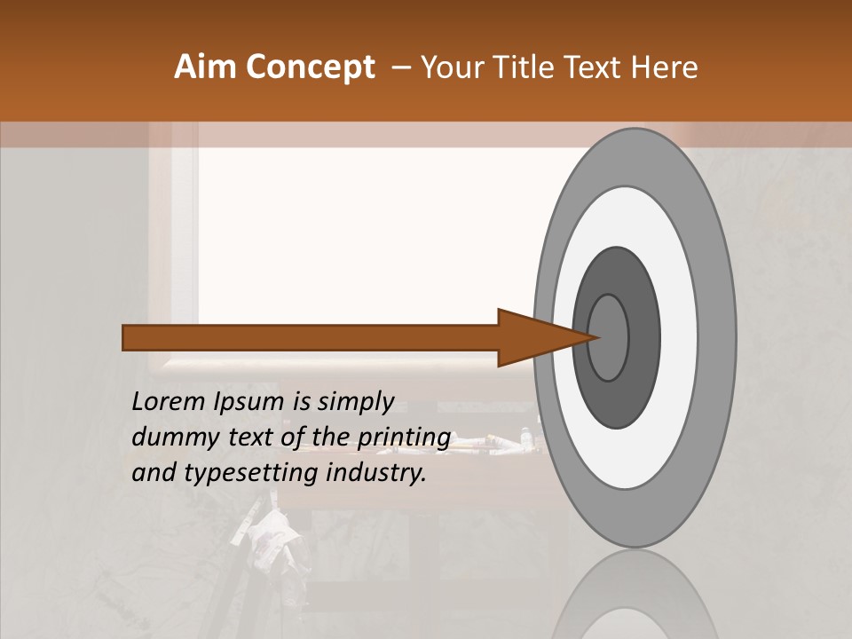 Paints Painter Brushes PowerPoint Template