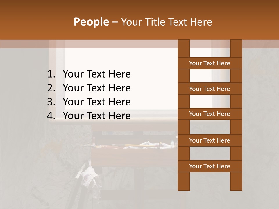 Paints Painter Brushes PowerPoint Template