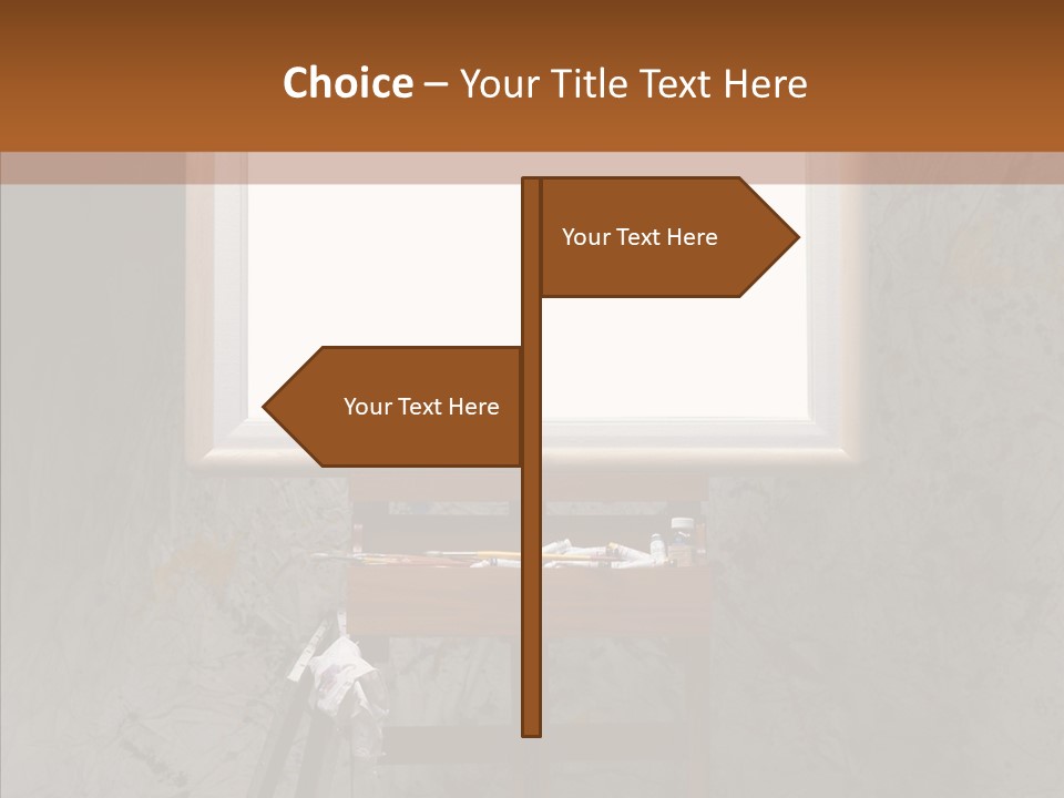 Paints Painter Brushes PowerPoint Template