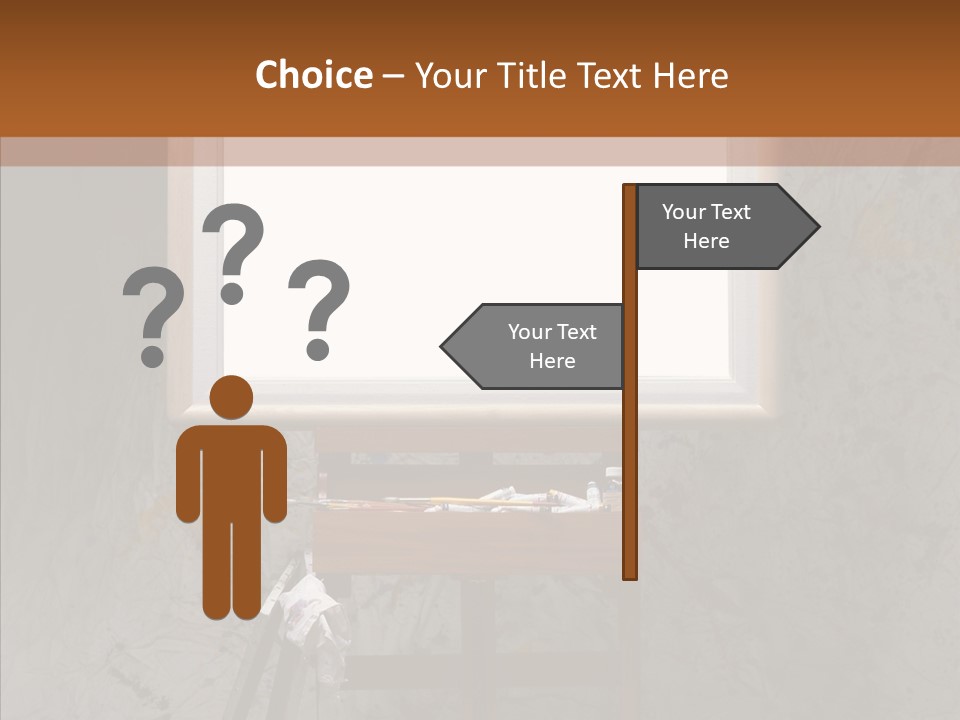 Paints Painter Brushes PowerPoint Template