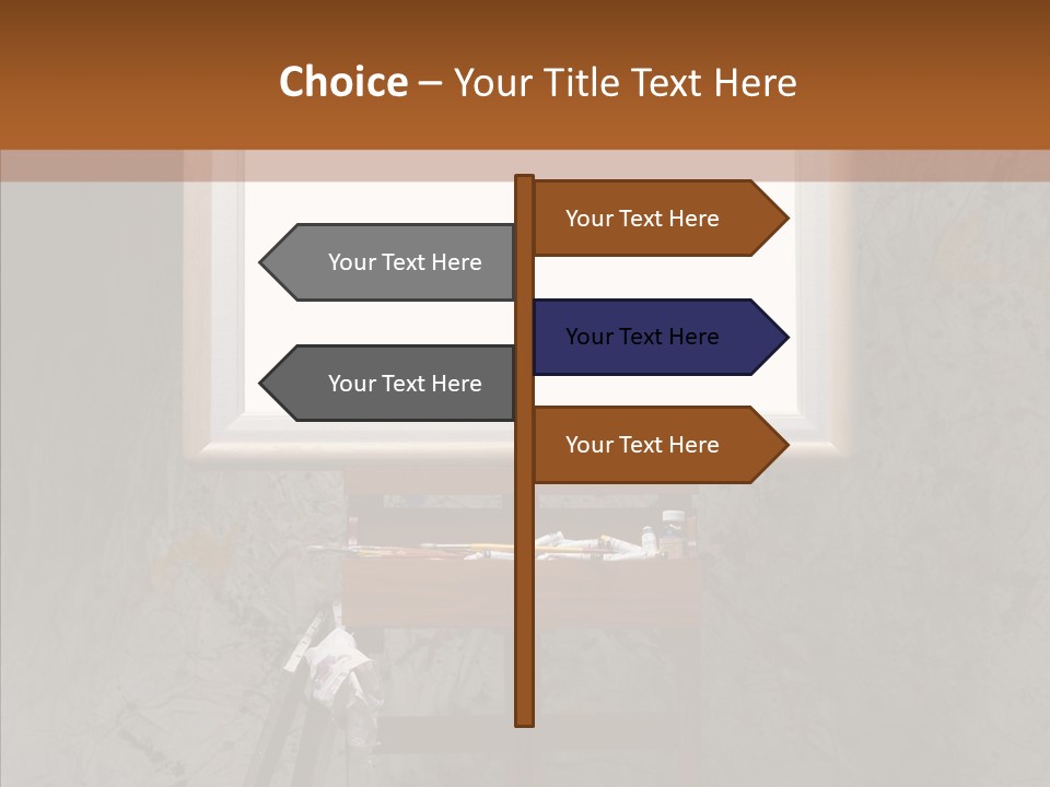 Paints Painter Brushes PowerPoint Template