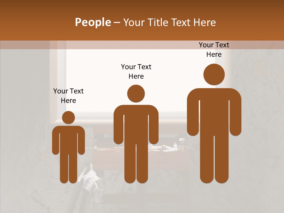 Paints Painter Brushes PowerPoint Template