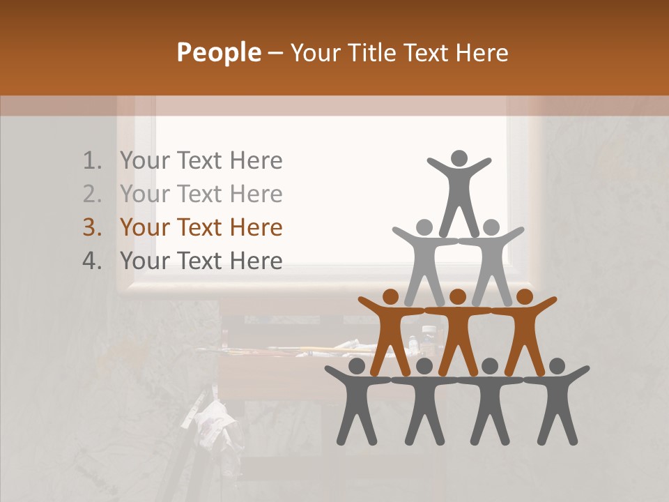 Paints Painter Brushes PowerPoint Template