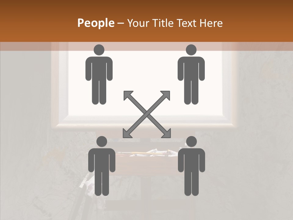 Paints Painter Brushes PowerPoint Template