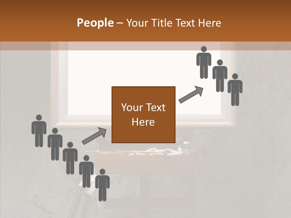 Paints Painter Brushes PowerPoint Template