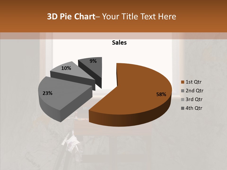 Paints Painter Brushes PowerPoint Template