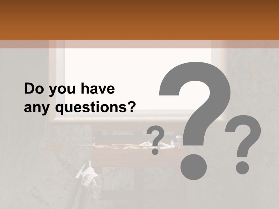 Paints Painter Brushes PowerPoint Template