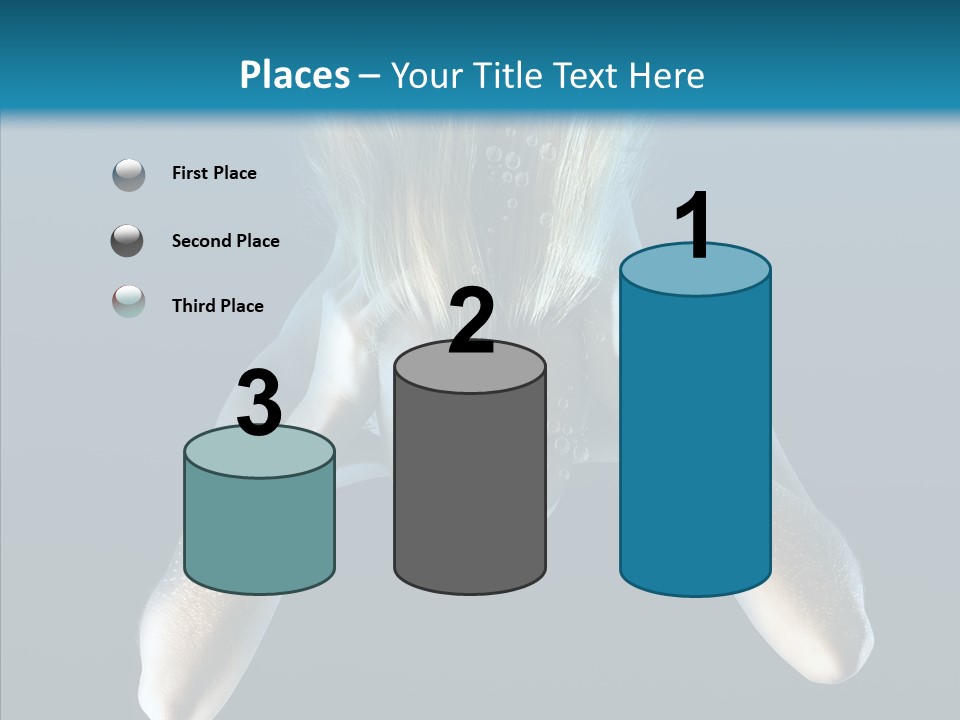 Sea Hair Do Backgrounds PowerPoint Template