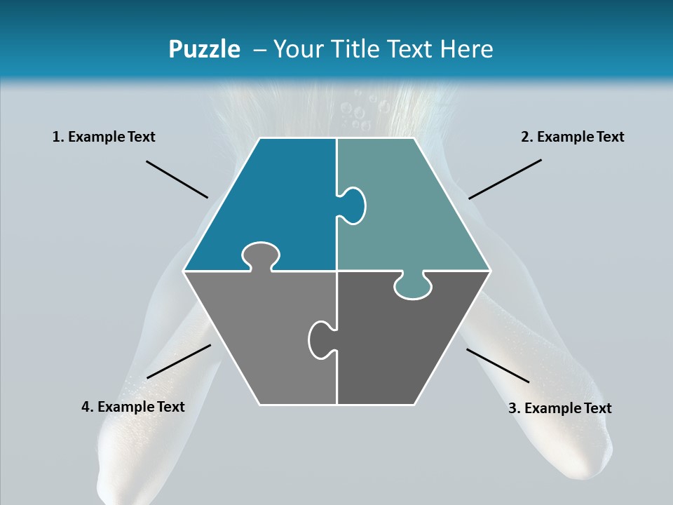 Sea Hair Do Backgrounds PowerPoint Template