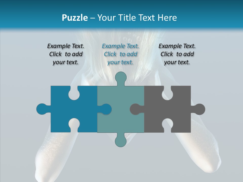 Sea Hair Do Backgrounds PowerPoint Template