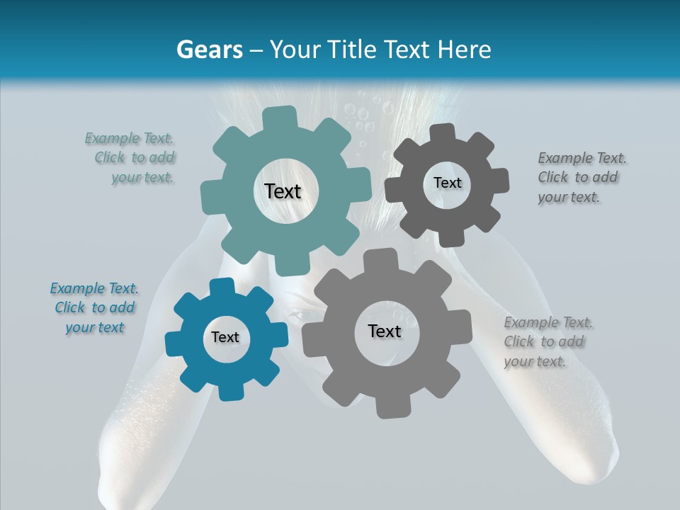 Sea Hair Do Backgrounds PowerPoint Template