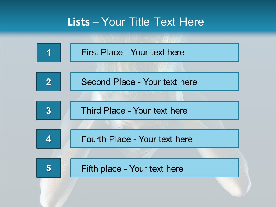 Sea Hair Do Backgrounds PowerPoint Template