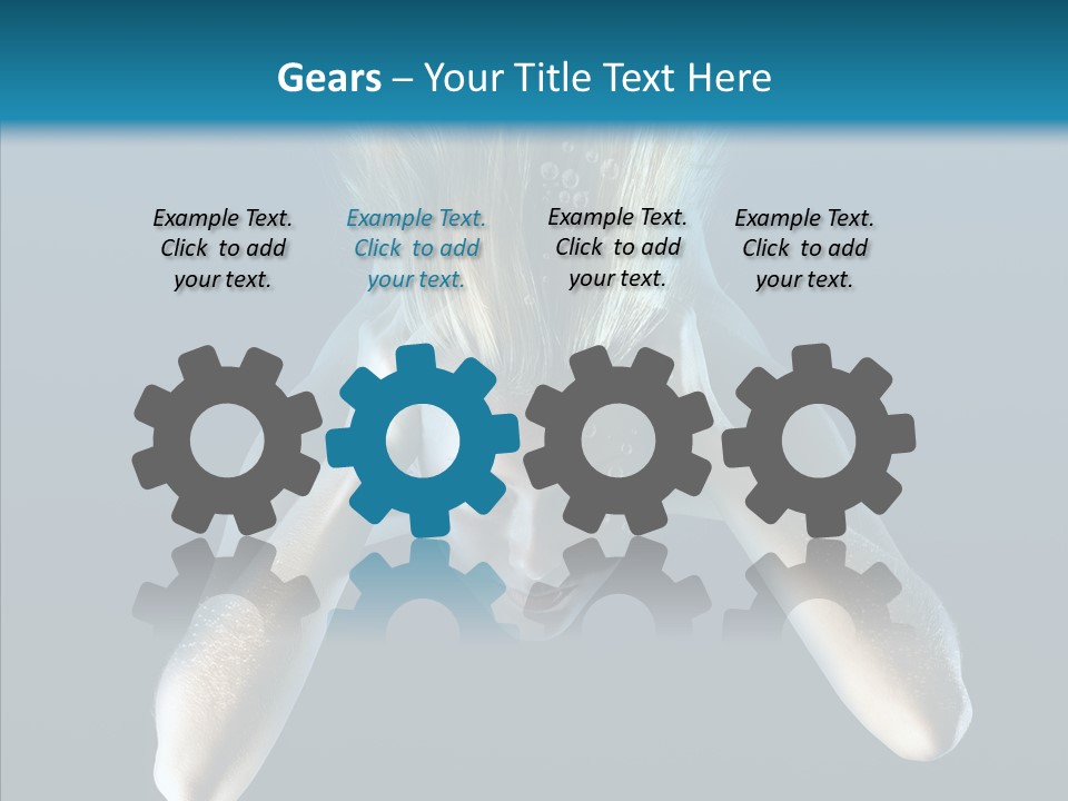 Sea Hair Do Backgrounds PowerPoint Template