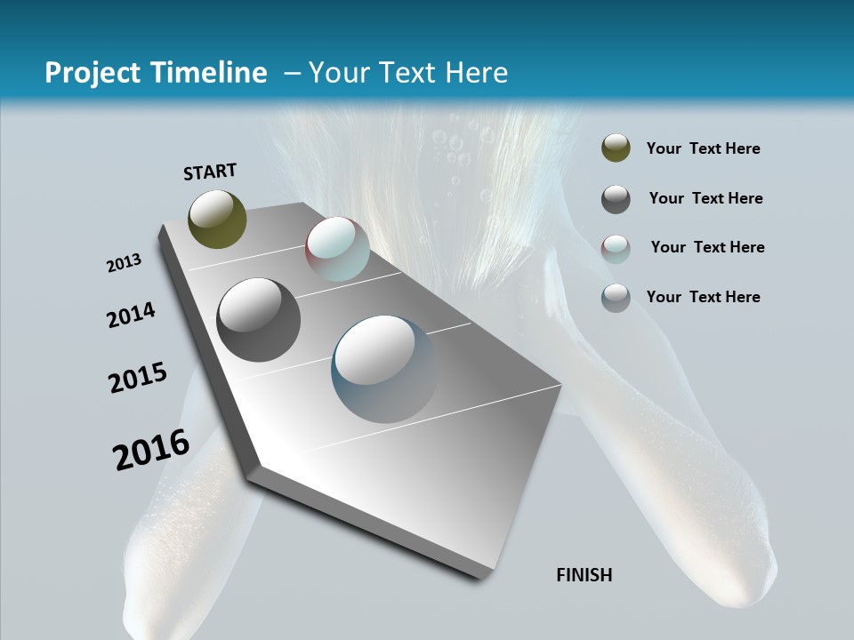 Sea Hair Do Backgrounds PowerPoint Template