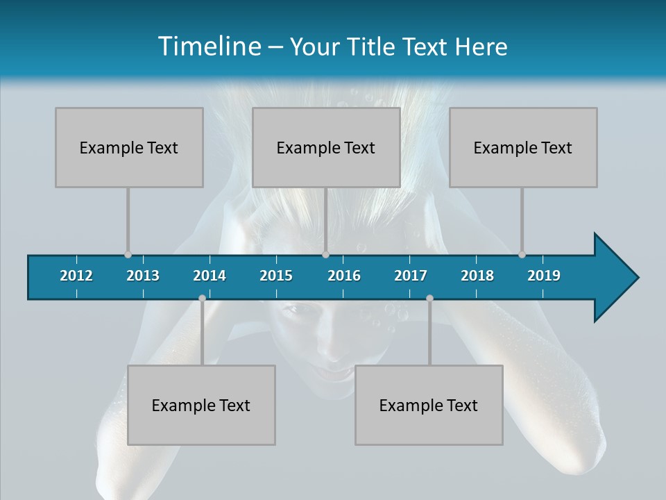 Sea Hair Do Backgrounds PowerPoint Template