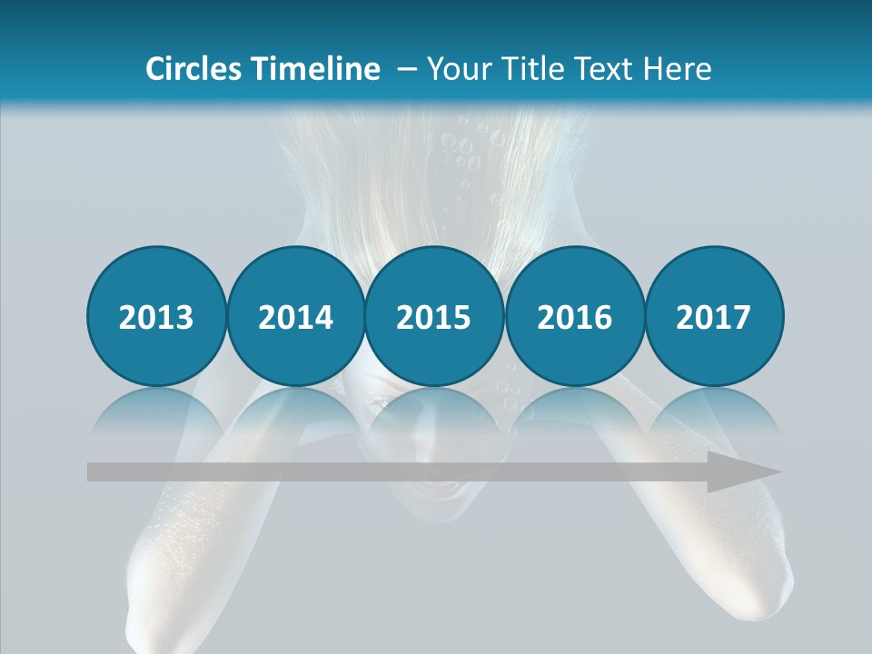 Sea Hair Do Backgrounds PowerPoint Template