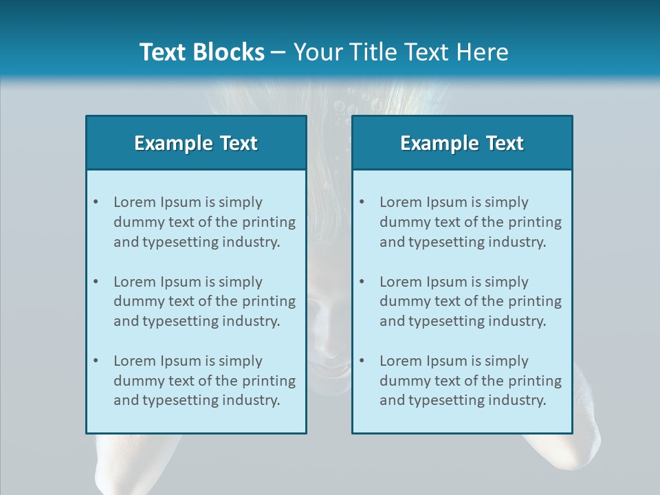 Sea Hair Do Backgrounds PowerPoint Template