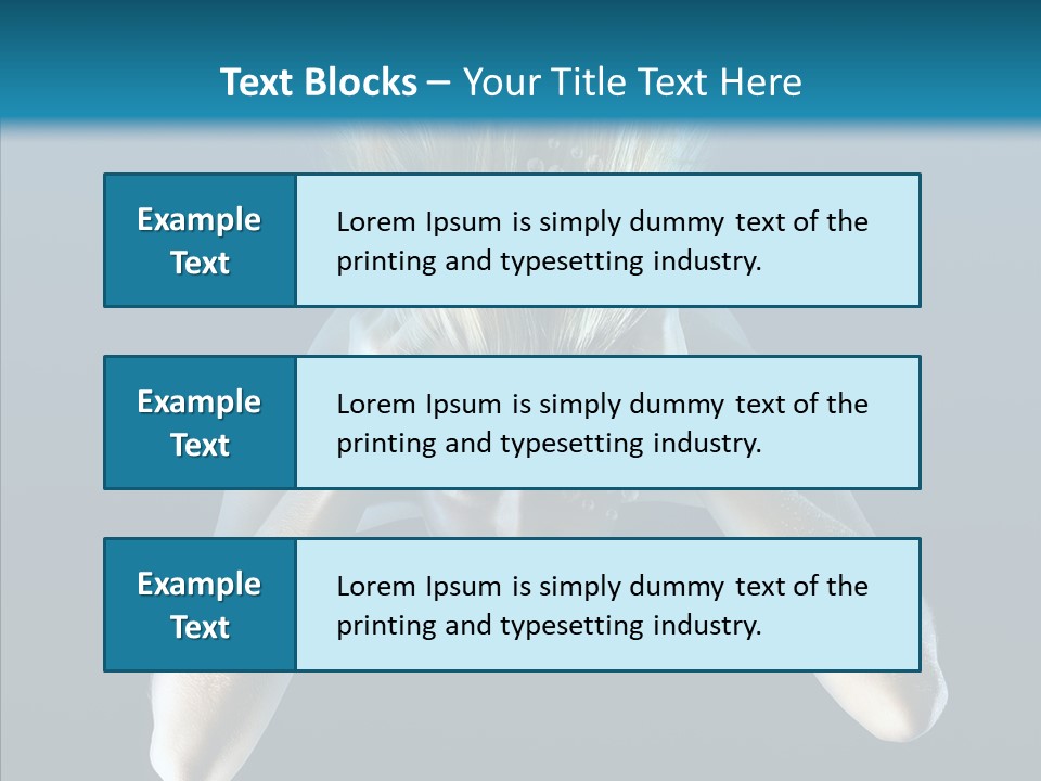 Sea Hair Do Backgrounds PowerPoint Template