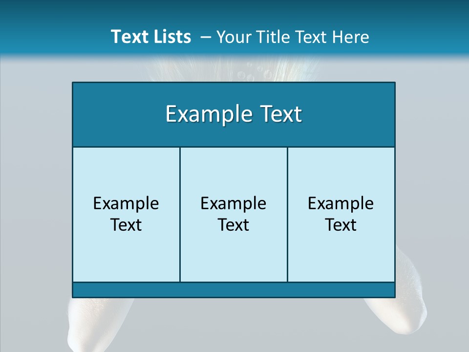 Sea Hair Do Backgrounds PowerPoint Template