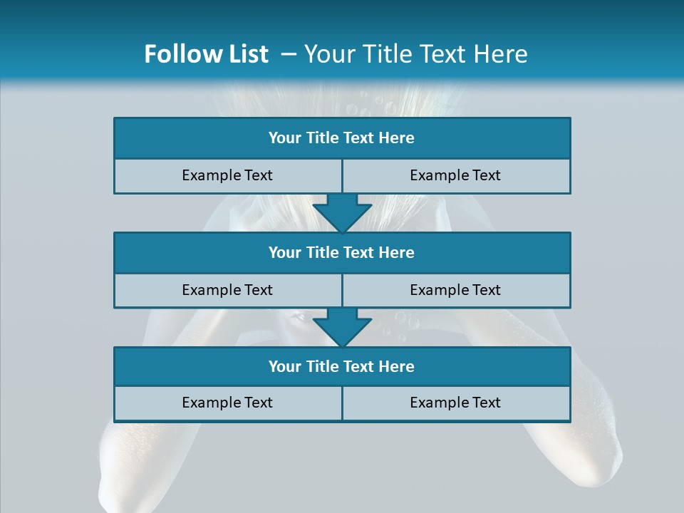 Sea Hair Do Backgrounds PowerPoint Template