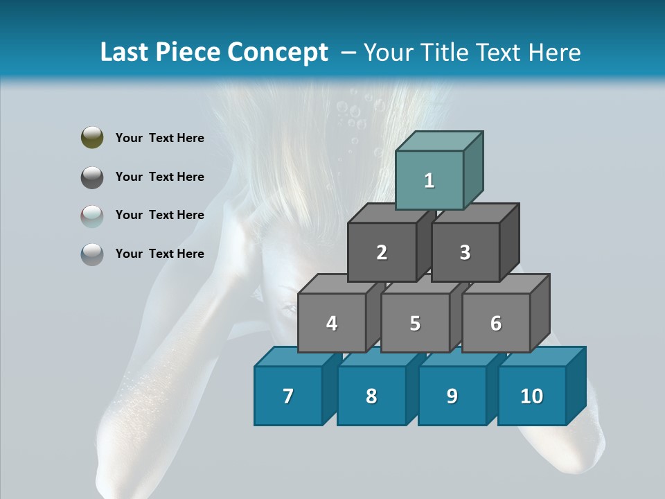 Sea Hair Do Backgrounds PowerPoint Template