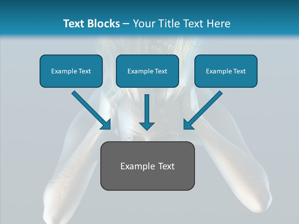 Sea Hair Do Backgrounds PowerPoint Template