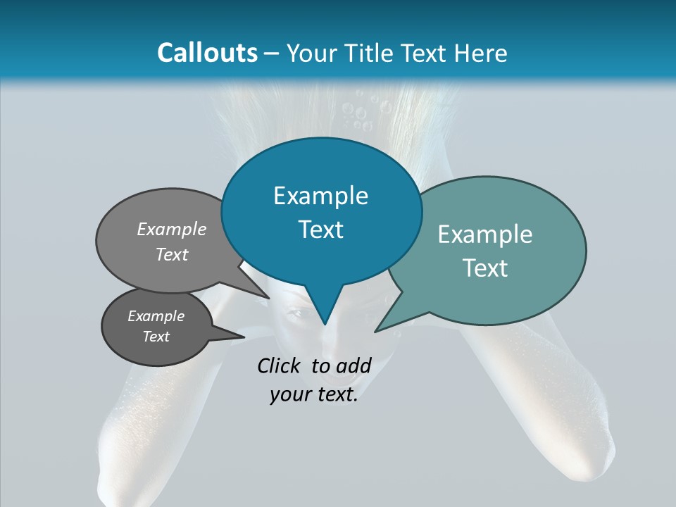 Sea Hair Do Backgrounds PowerPoint Template