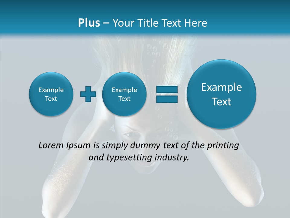 Sea Hair Do Backgrounds PowerPoint Template