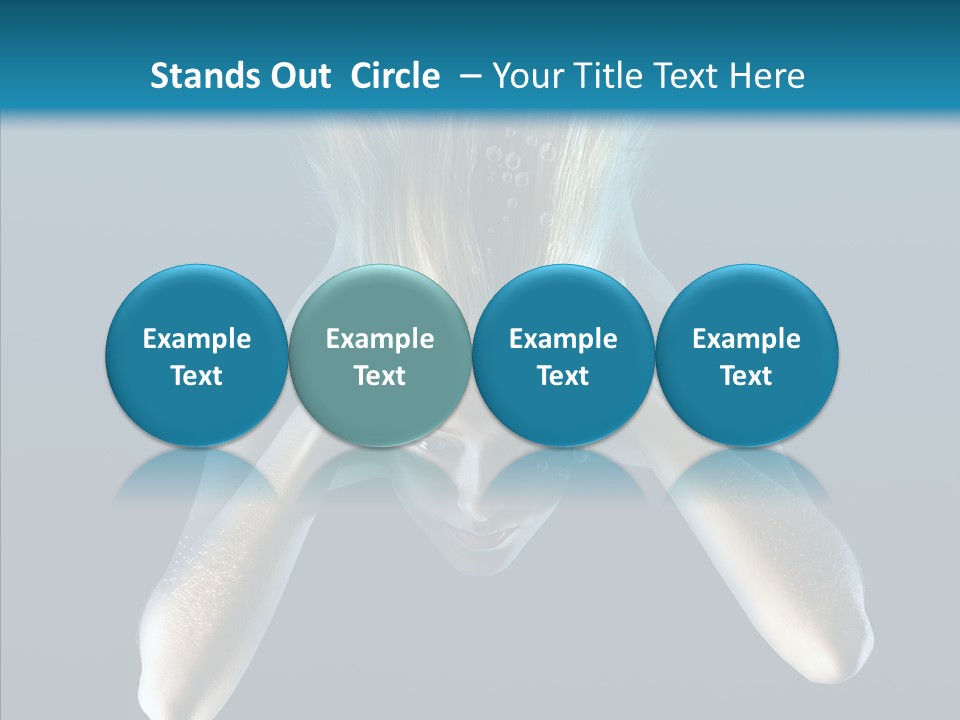 Sea Hair Do Backgrounds PowerPoint Template