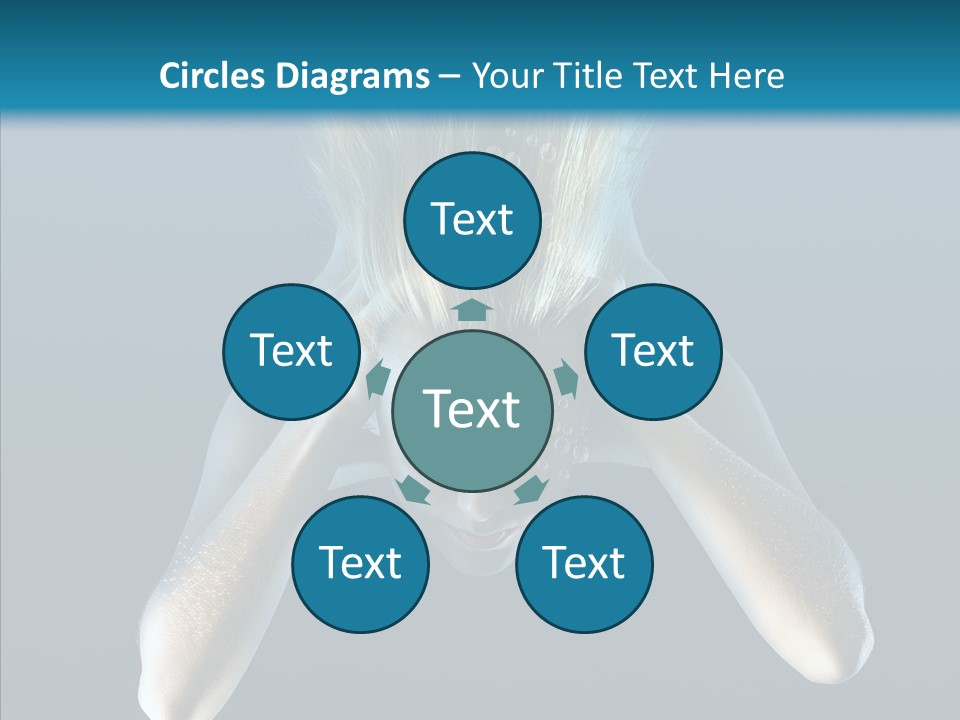 Sea Hair Do Backgrounds PowerPoint Template