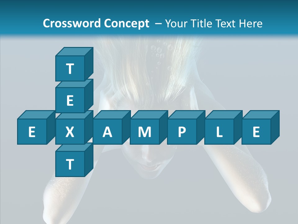 Sea Hair Do Backgrounds PowerPoint Template