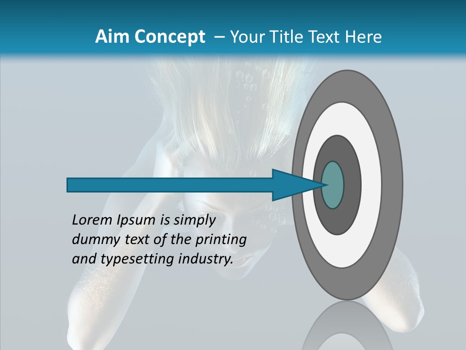 Sea Hair Do Backgrounds PowerPoint Template