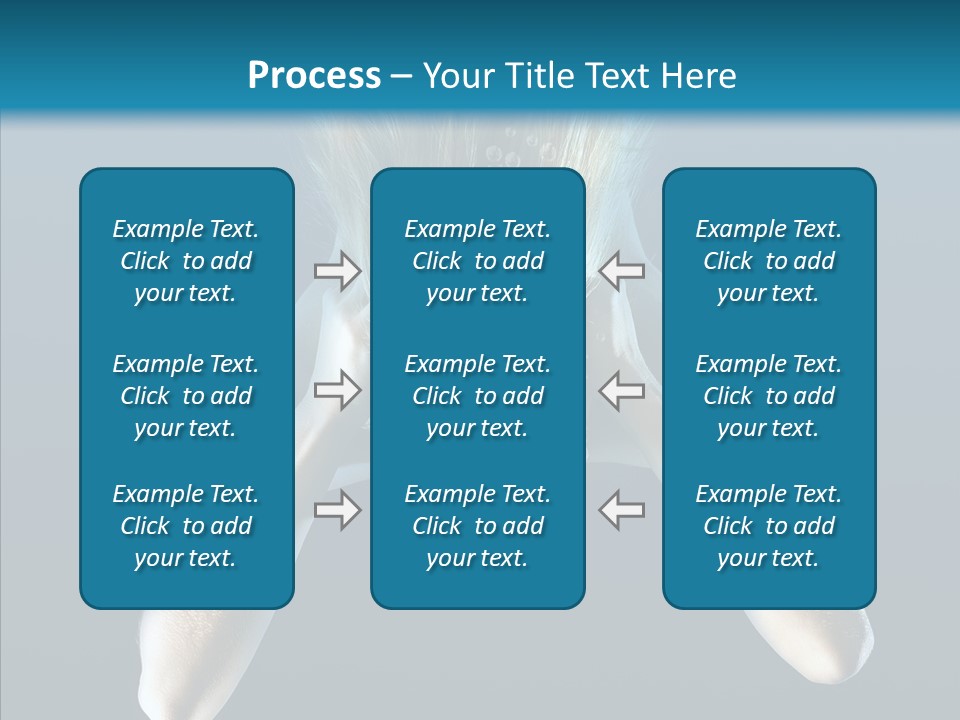 Sea Hair Do Backgrounds PowerPoint Template