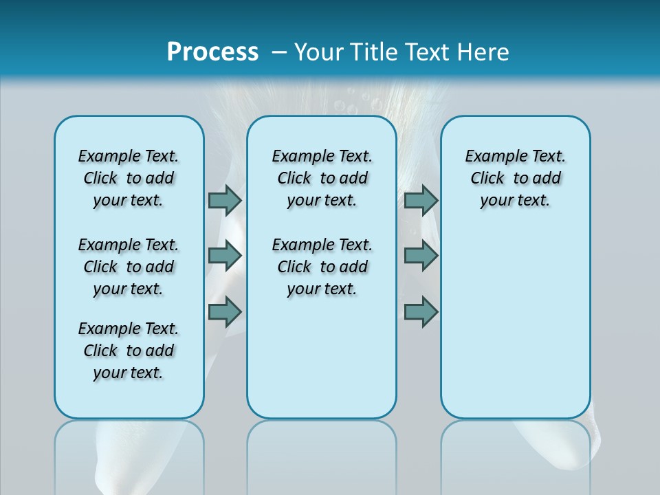 Sea Hair Do Backgrounds PowerPoint Template